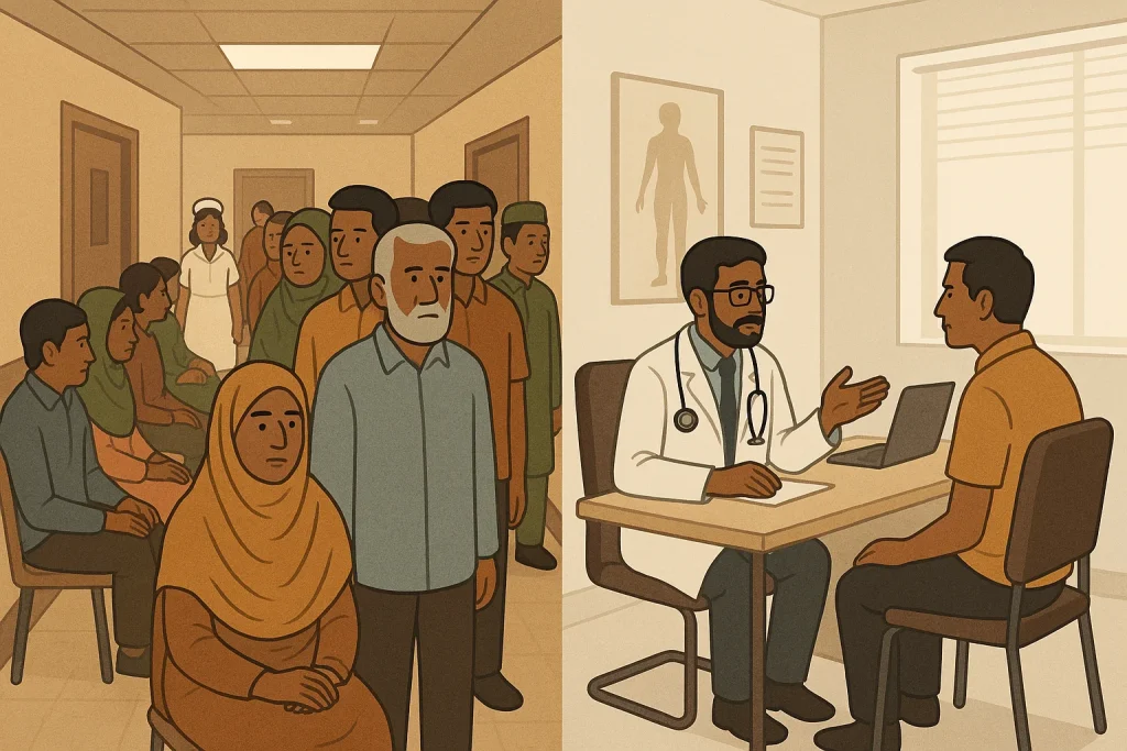 Piles treatment in government hospital vs private clinic in Bangladesh